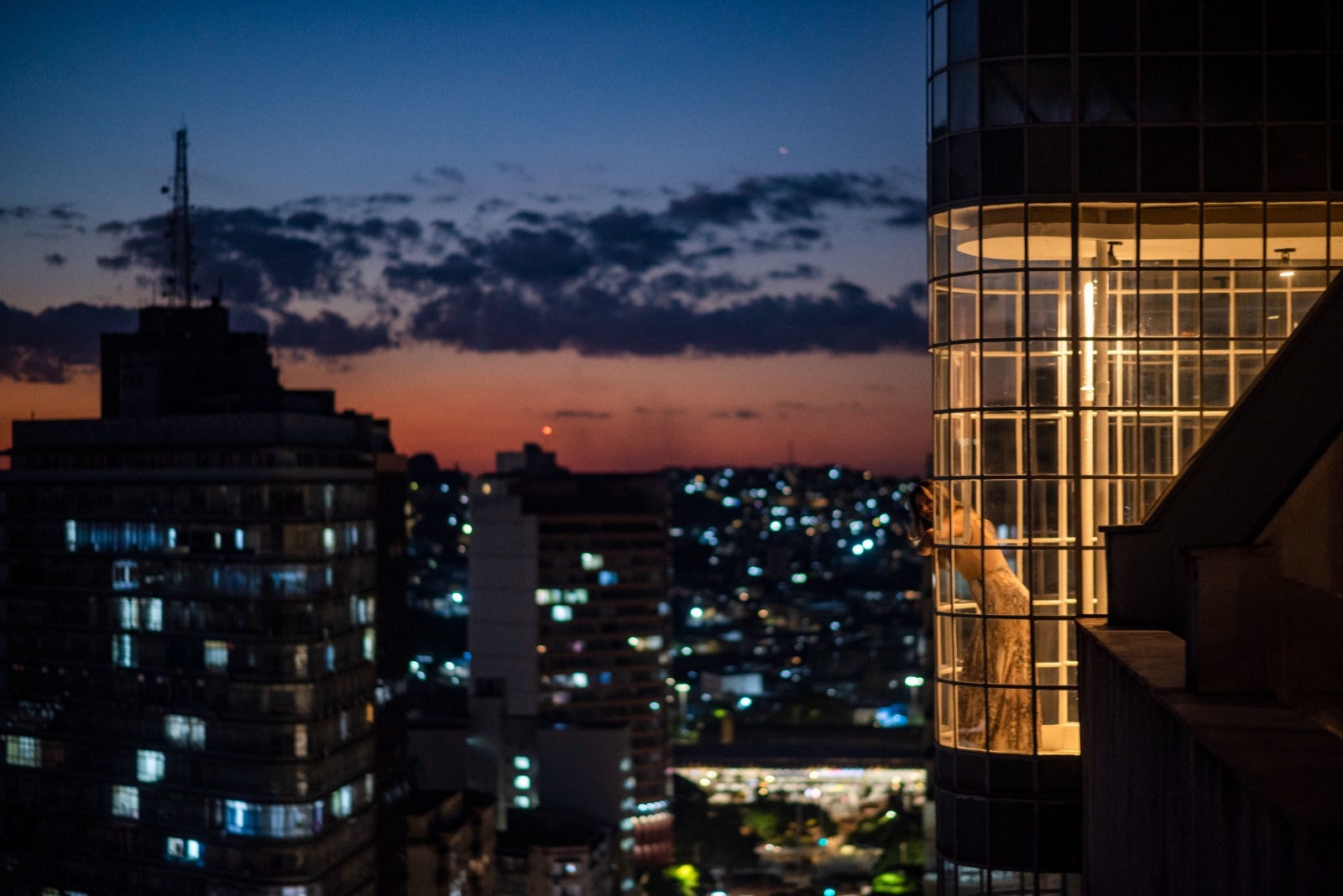 Local tem vista panorâmica para Belo Horizonte