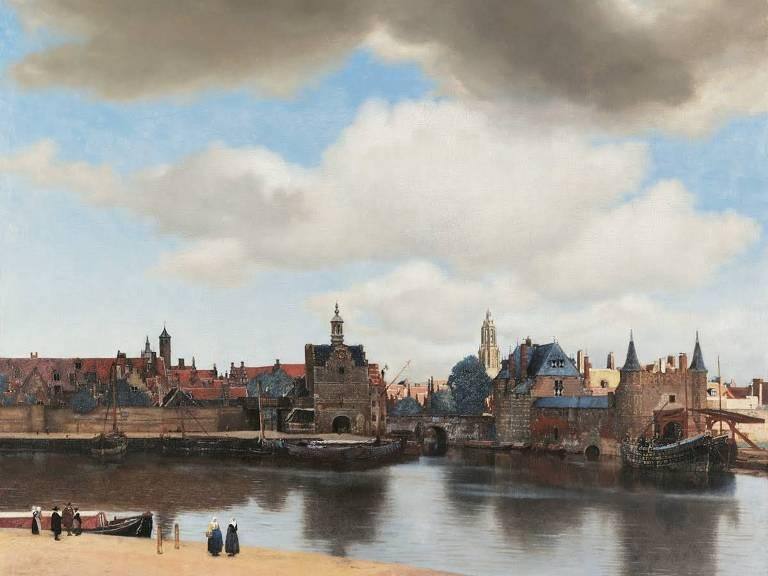 "Vista de Delft", do artista holandês Johannes Vermeer