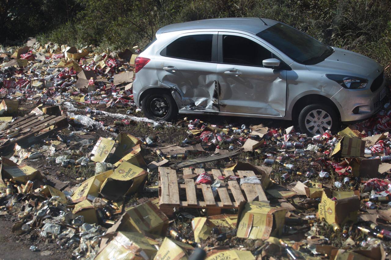 Carro envolvido no acidente