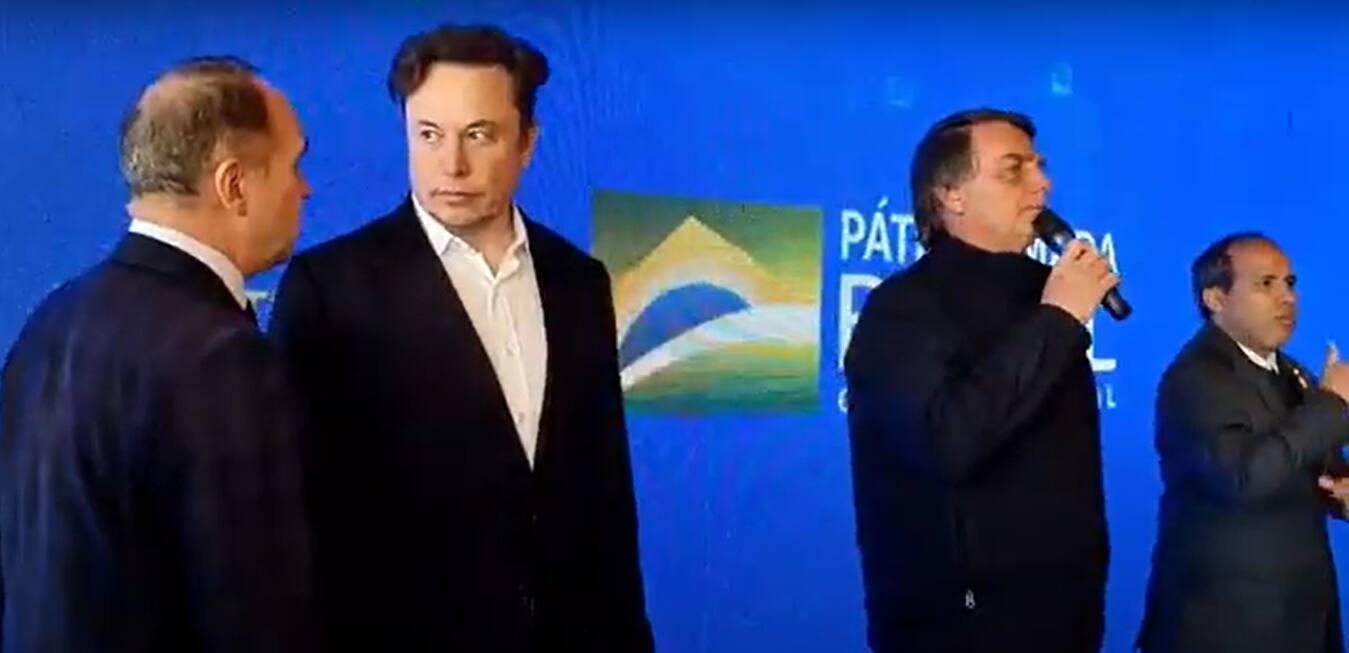 Bolsonaro e Elon Musk se encontraram em São Paulo