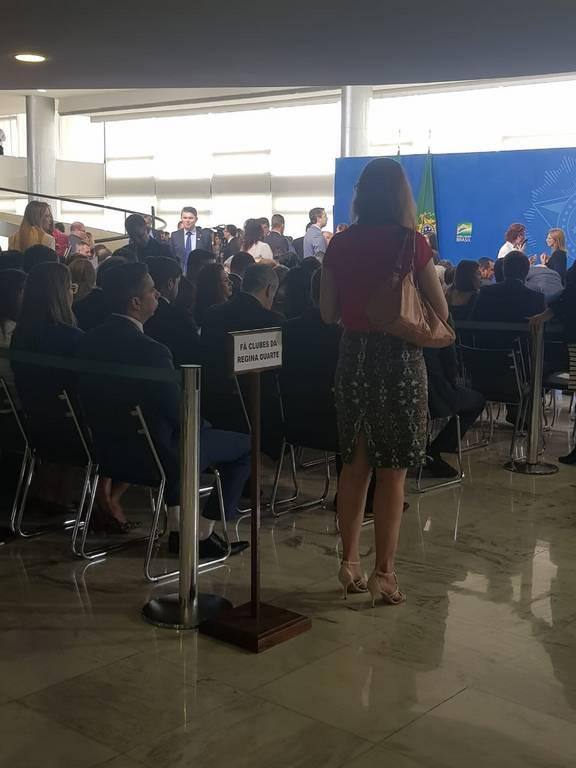 Preparativos para a posse de Regina Duarte no Palácio do Planalto