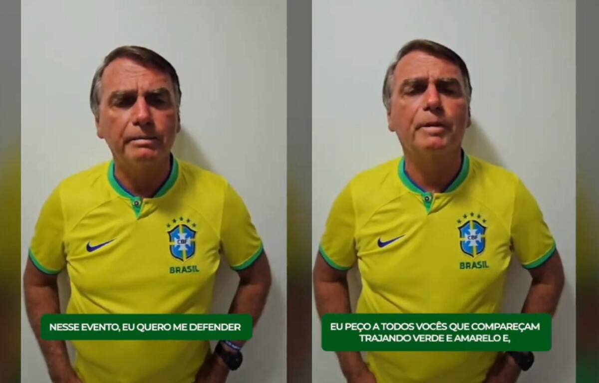 Jair Bolsonaro convocou ato para se defender por meio de vídeo publicado em suas redes sociais
