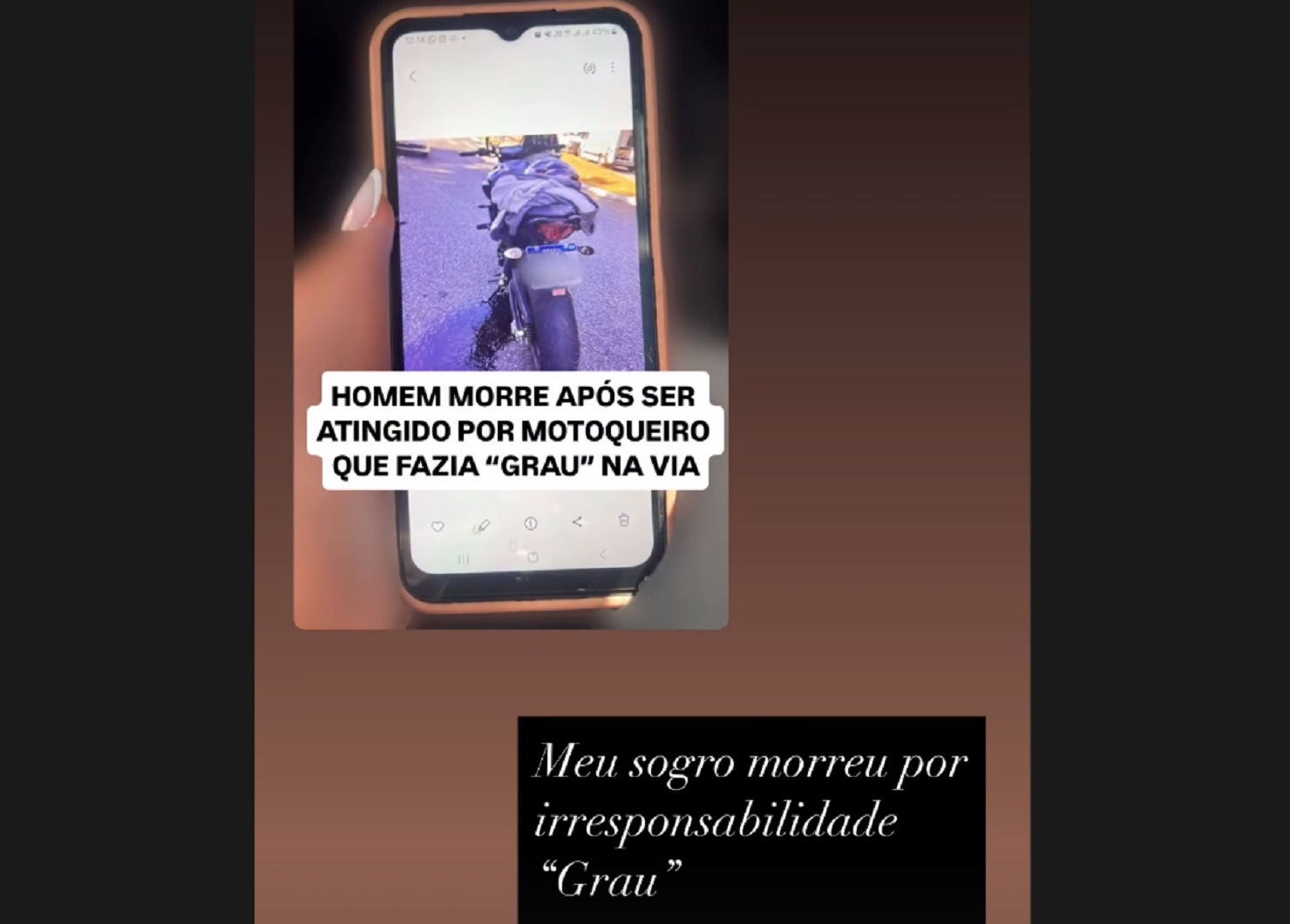 Homem estava no ponto de ônibus para buscar cadeira de rodas para seu pai
