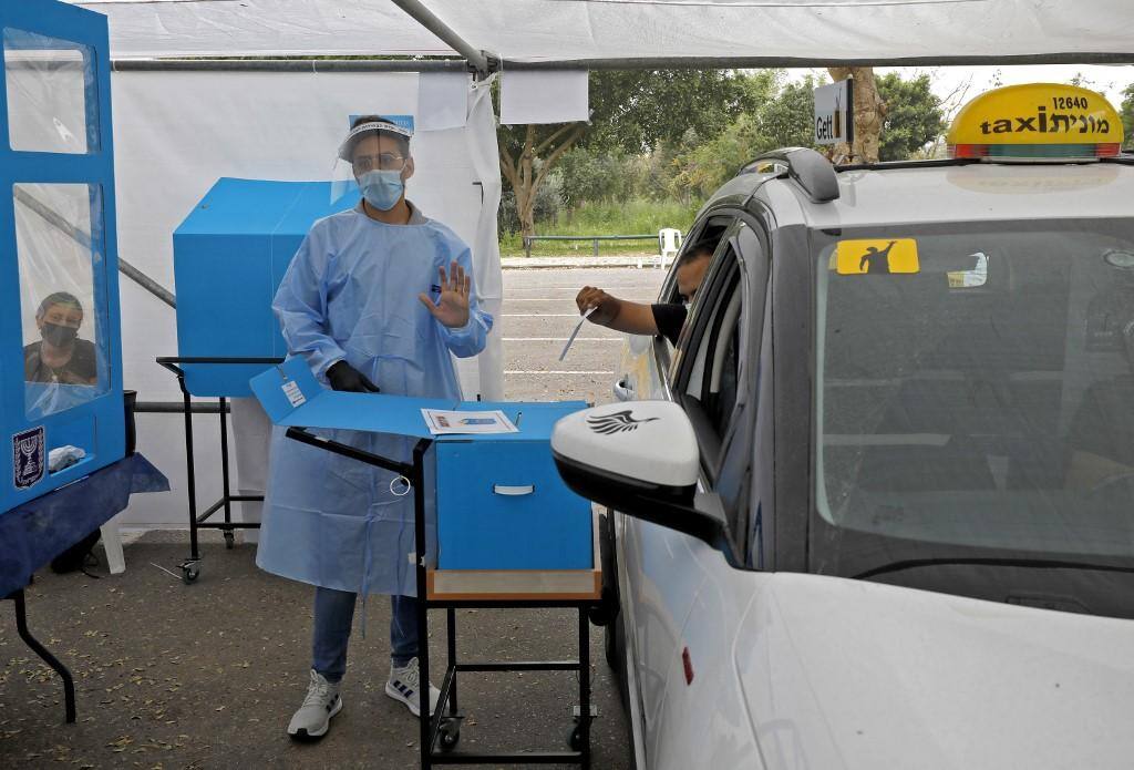 Votação em Israel durante pandemia