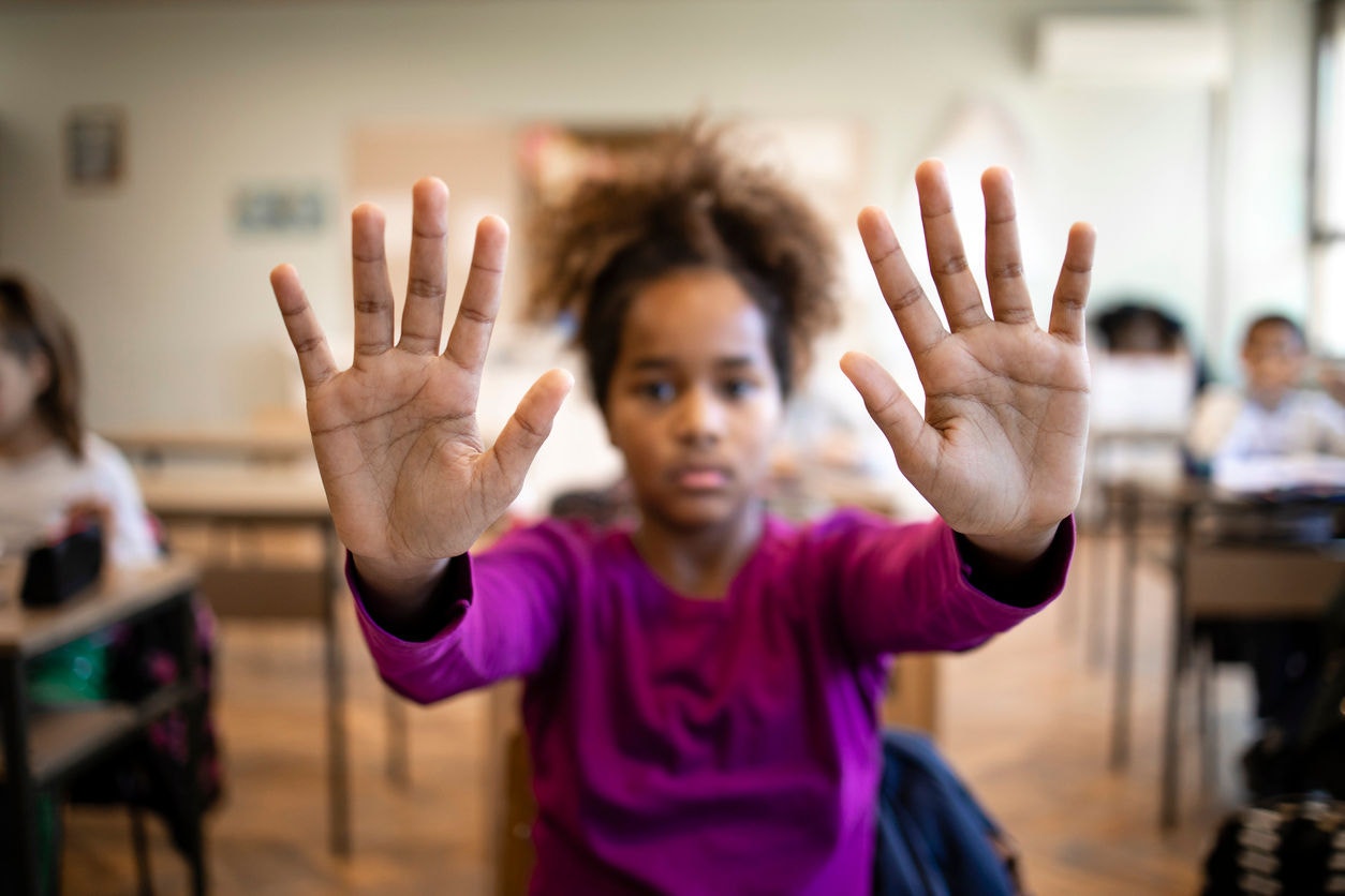 Stop racism and discrimination among children at school.