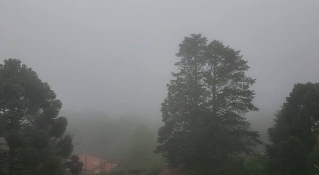 Neblina tomou conta da cidade