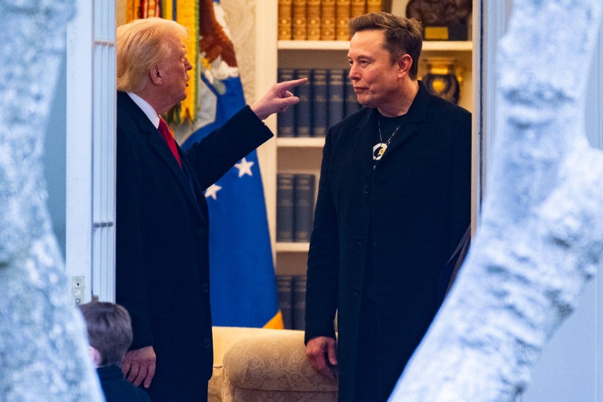 Os ex-aliados Donald Trump, presidente dos EUA, e Elon Musk, homem mais rico do mundo