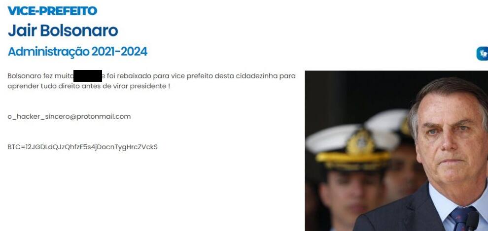 Hacker Bolsonaro vice-prefeito fama