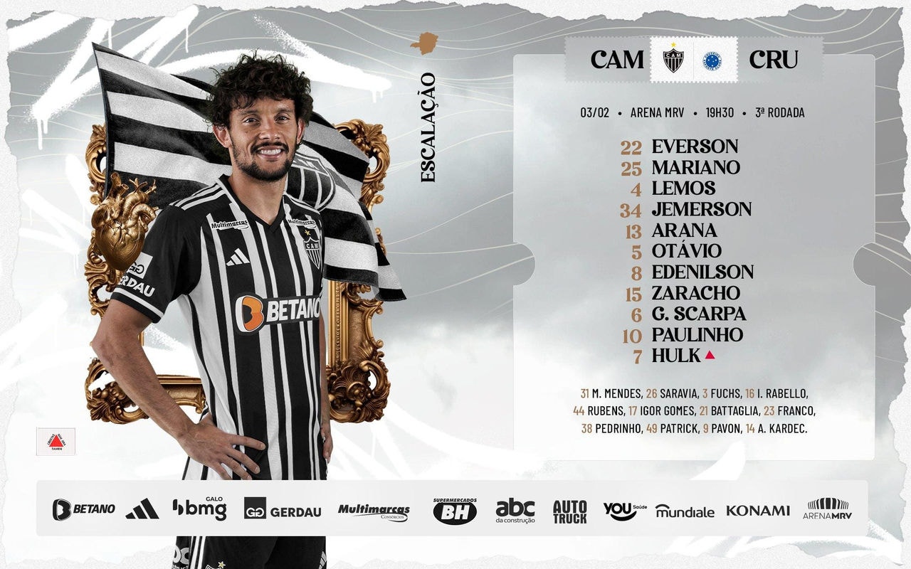 Scarpa será titular no clássico