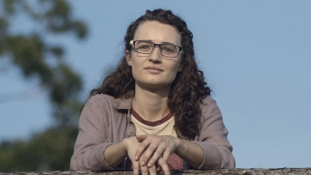 A atriz Kelley Mack, que interpretou Addy na série The Walking Dead