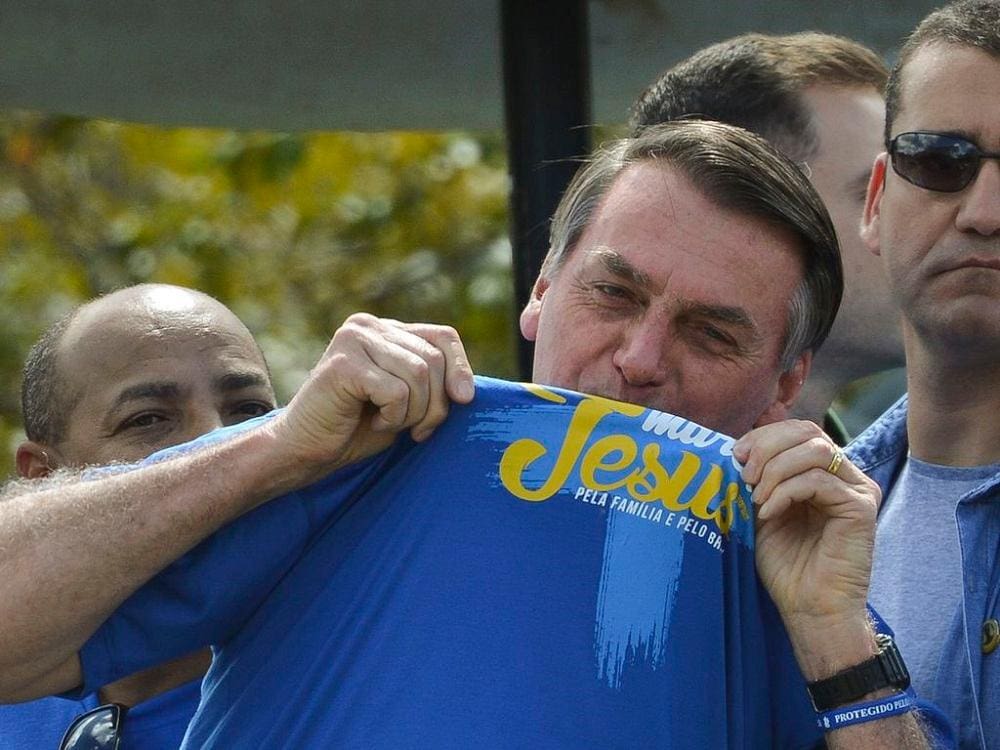 Presidente Jair Bolsonaro (PL), candidato à reeleição, tem usado Marchas para Jesus para reforçar discursos ideológicos a apoiadores