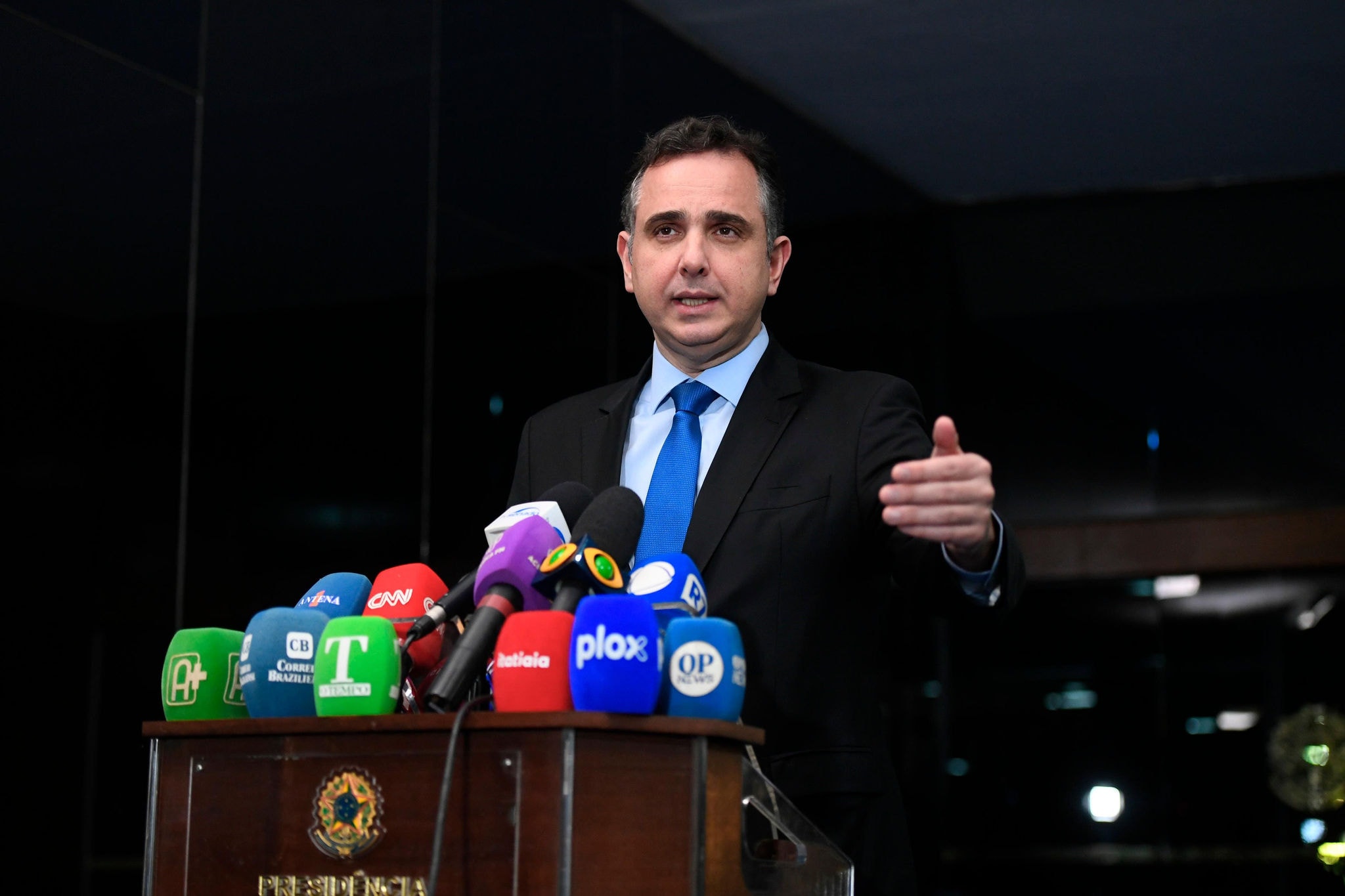 O presidente do Senado, Rodrigo Pacheco