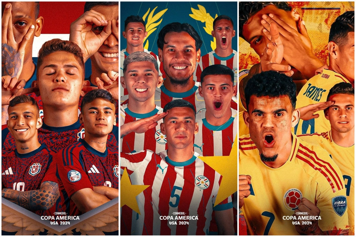 Costa Rica, Paraguai e Colômbia somam três títulos da Copa América 