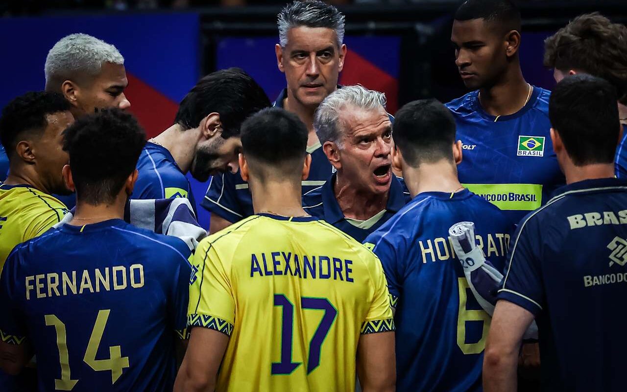 Brasil x Cuba, pela VNL masculina, no Maracanãzinho (foto: VNL)