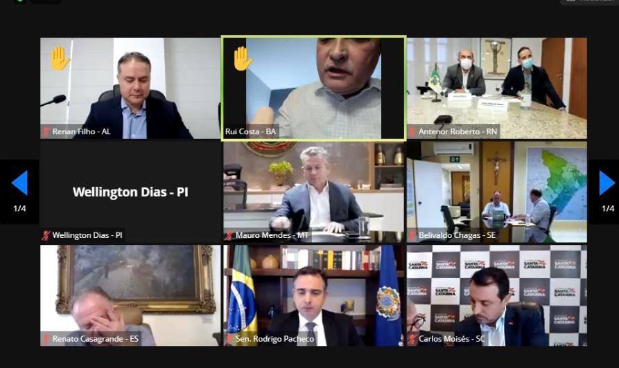 Reunião entre governadores e Rodrigo Pacheco