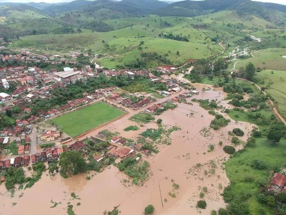 A cidade de Palmópolis também foi fortemente afetada pelo temporal