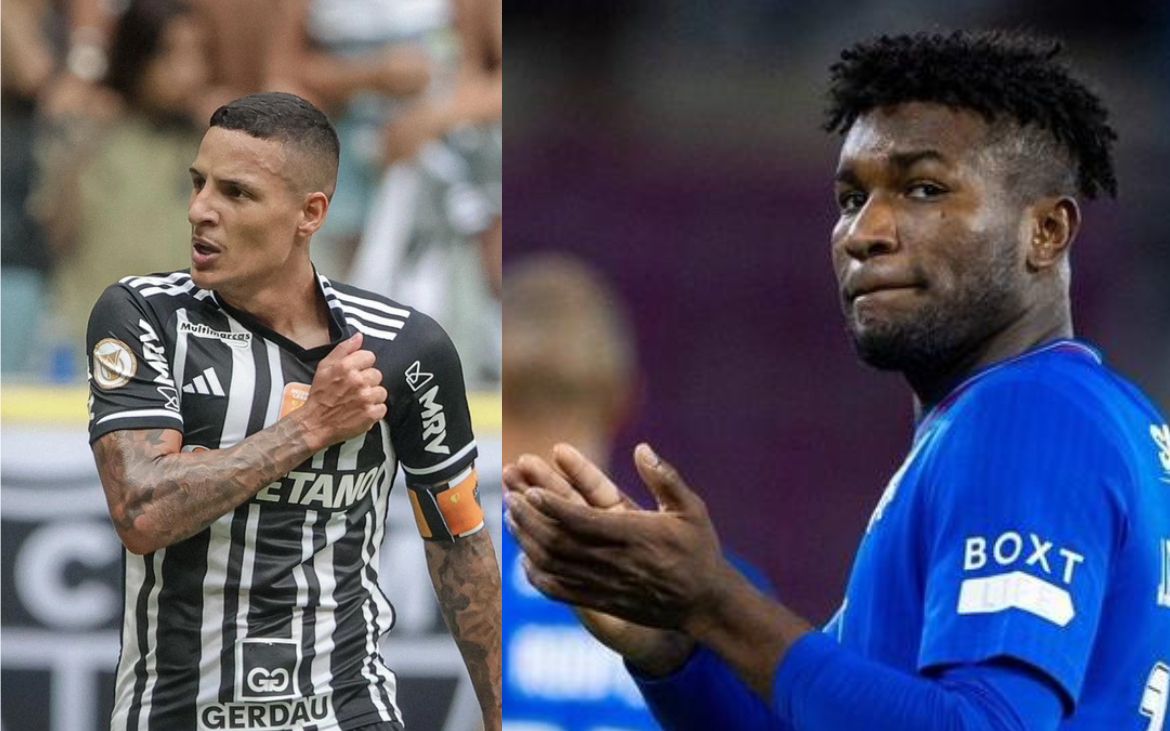 Guilherme Arana e José Cifuentes, volante do Cruzeiro, aparecem na lista dos 150 jogadores mais valiosos da Copa América