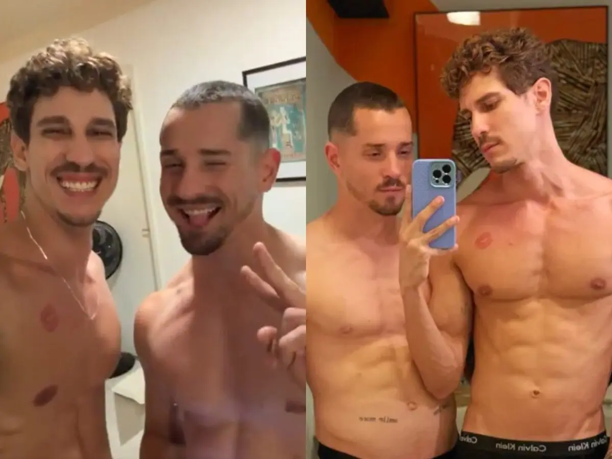 Igor Nova em foto com Gabriel Coimbra