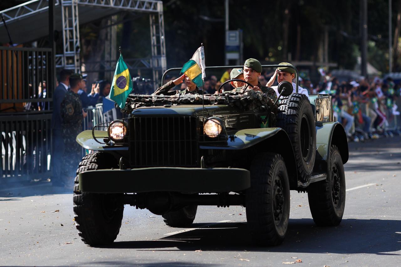 Desfile do Dia da Independência do Brasil teve a participação das diversas forças de segurança que atuam em Minas