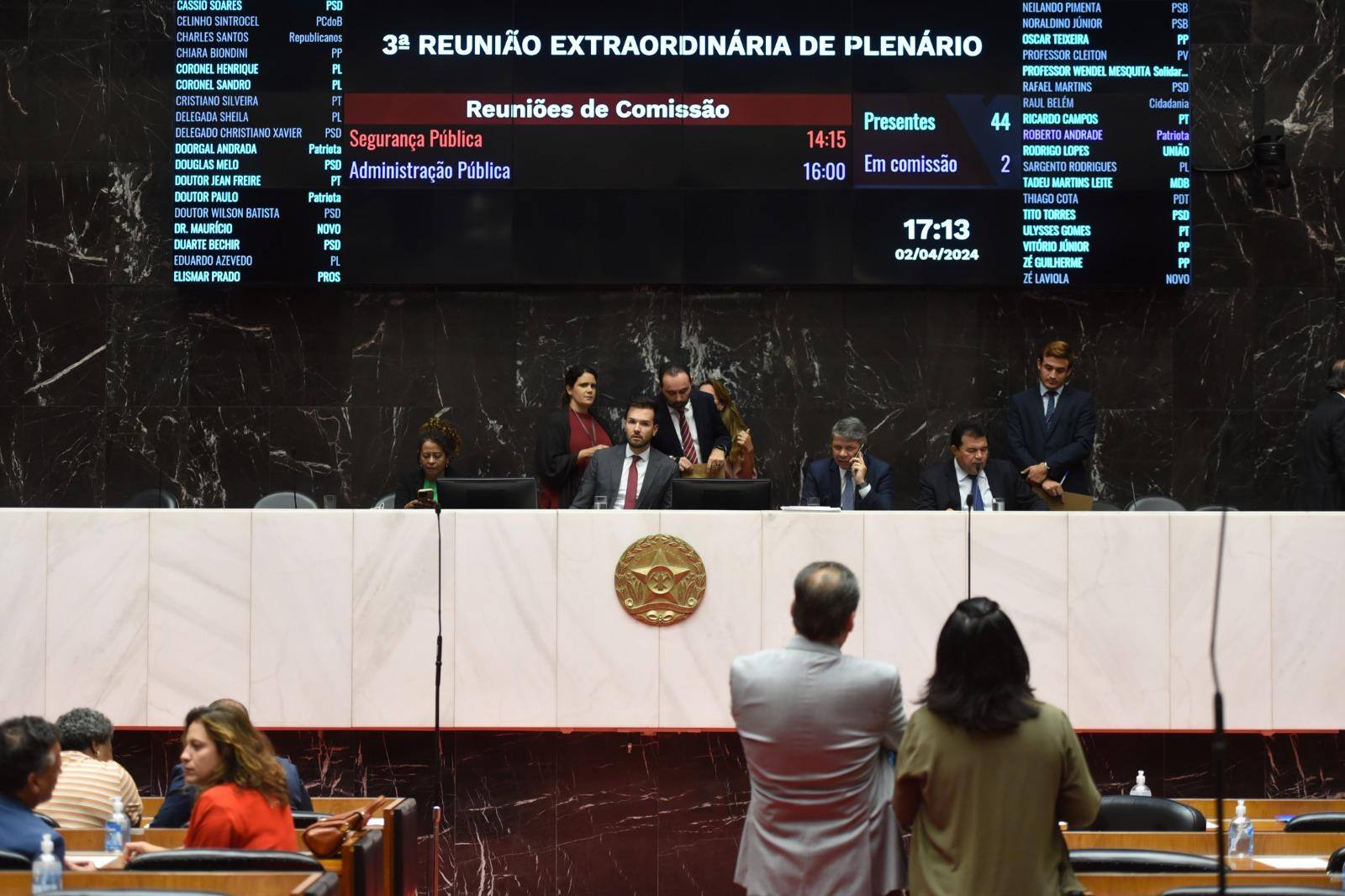 Deputados votaram, nesta terça-feira (2), para manter três vetos do governador Romeu Zema (Novo) que travavam a pauta há mais de um mês.