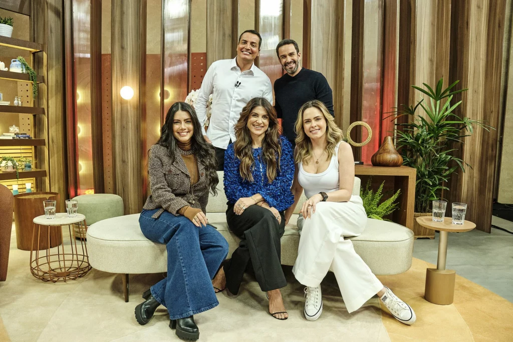 Leo Dias, JP Vergueiro, Fernanda Bande, Pâmela Lucciola e Ana Paula Renault no Melhor da Tarde