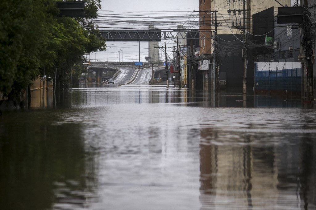 Rio Grande do Sul sofre com efeitos climáticos. (Photo by Anselmo Cunha / AFP)