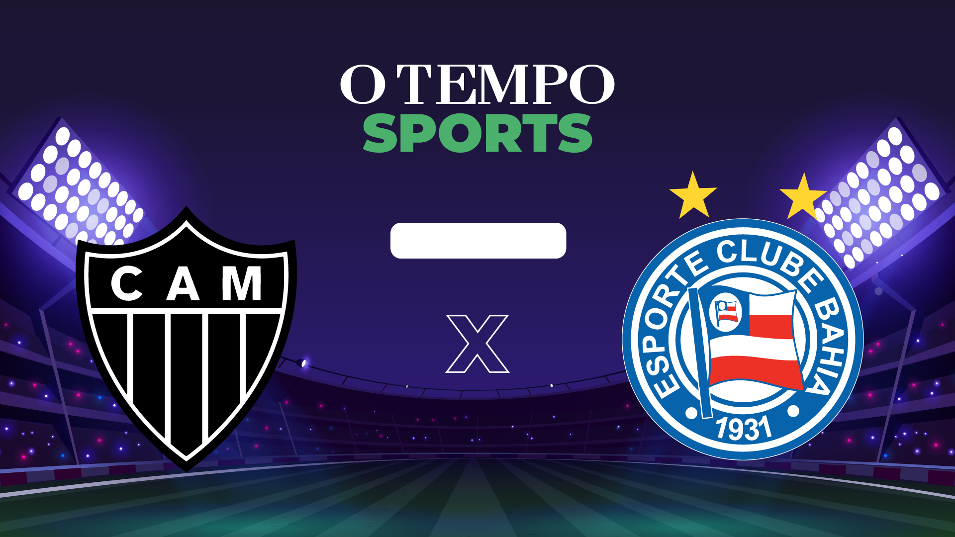 FM O TEMPO transmite o jogo entre Atlético e Bahia na Arena MRV 