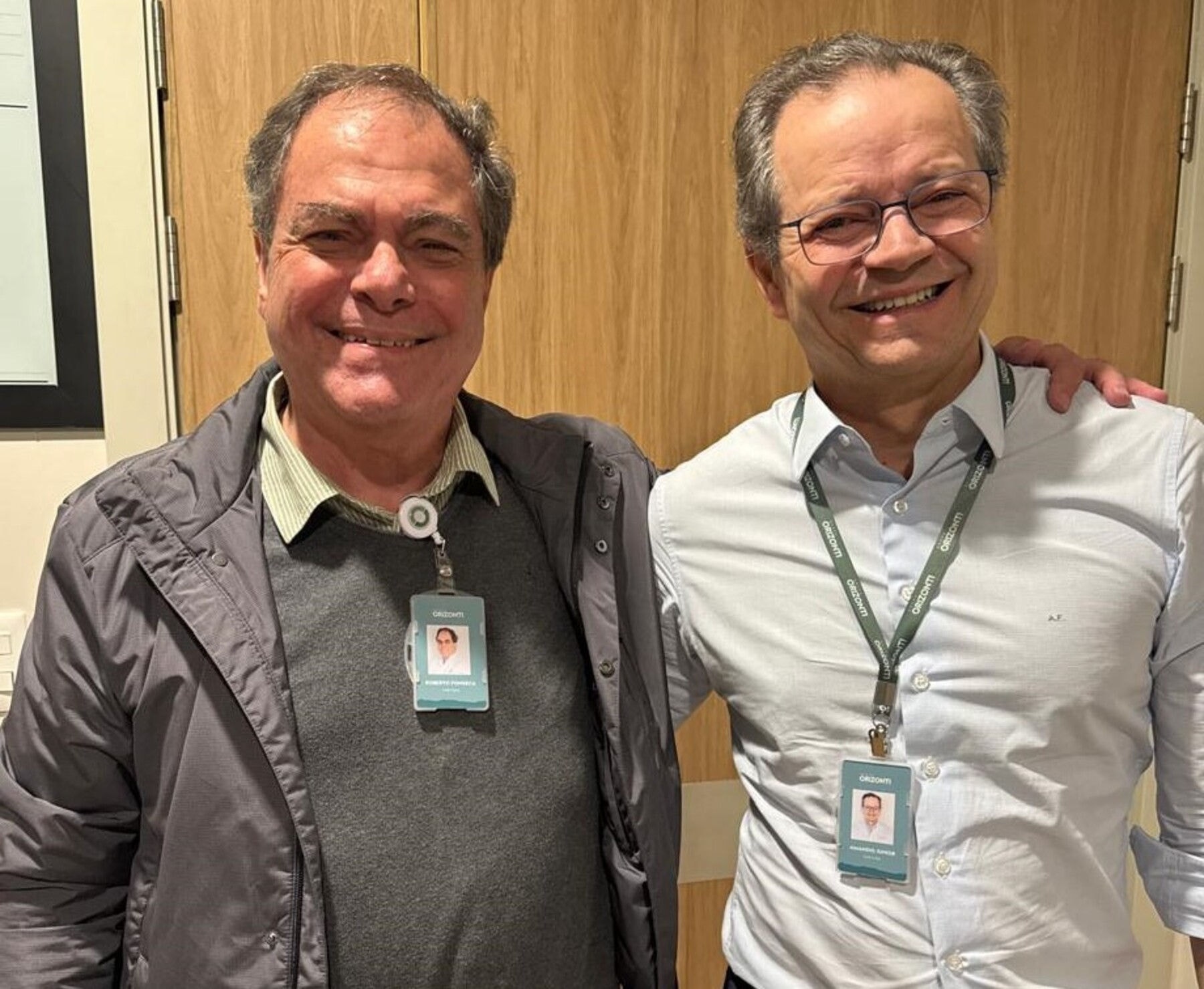 Os oncologistas Dr. Roberto Fonseca e Dr. Amândio Fernandes, à frente do Hospital Orizonti, excelência em experiência do paciente e tratamento humanizado