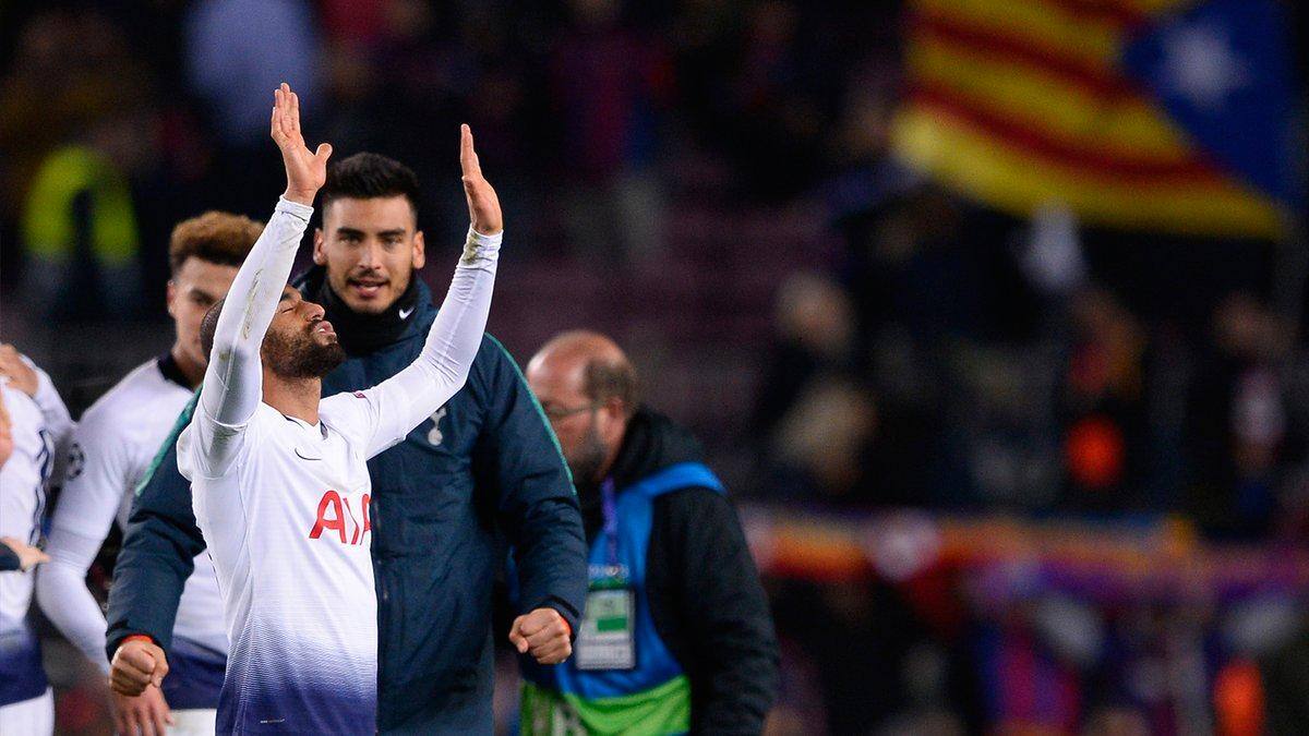 Lucas entra, garante empate com o Barça e classifica o Tottenham