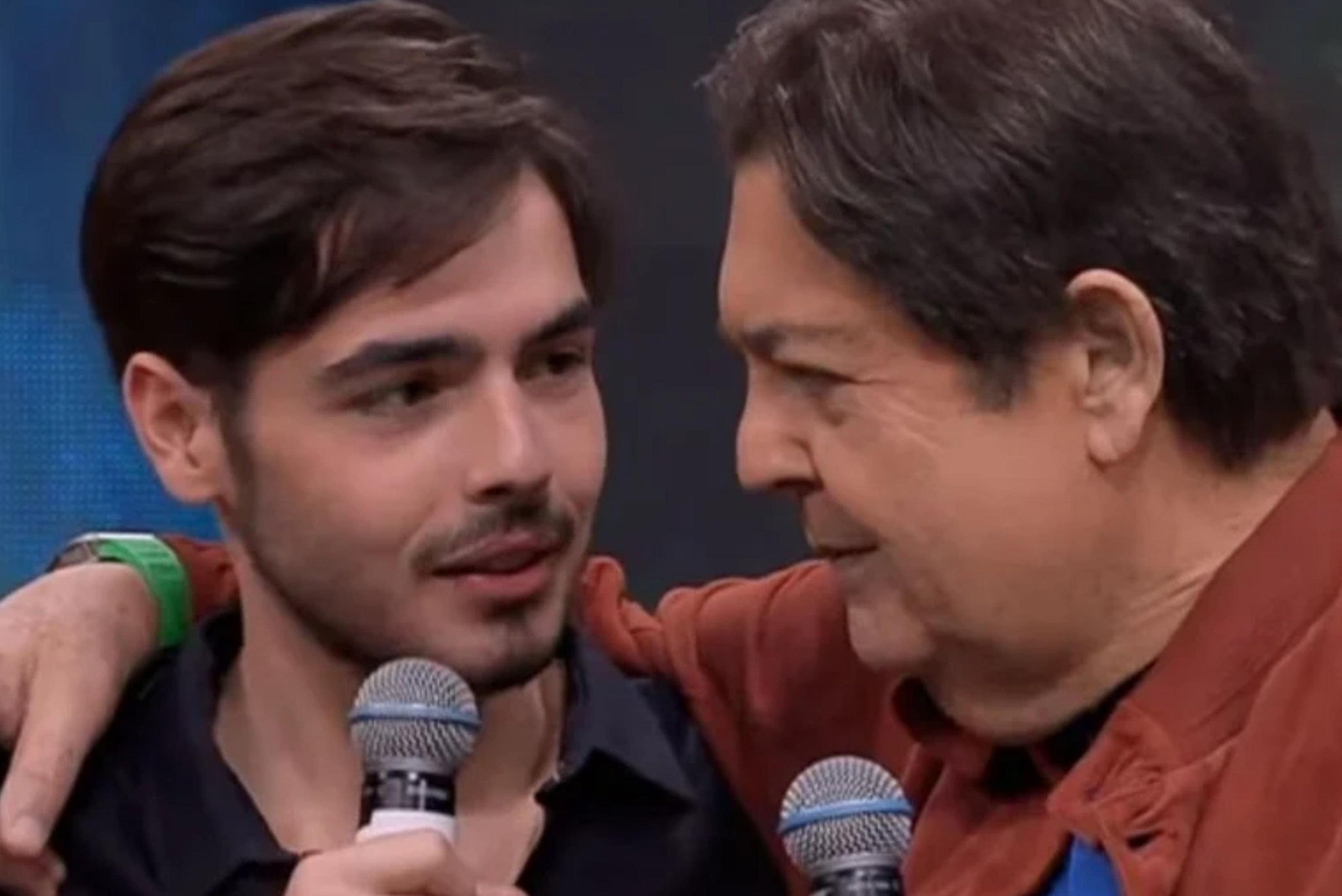 João Guilherme e Faustão