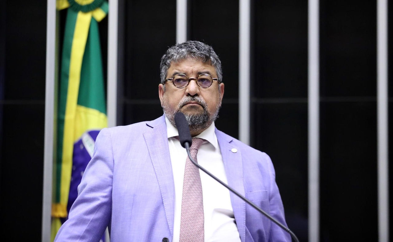 O vice-presidente nacional do PT, deputado federal Washington Quaquá (RJ), durante sessão da Câmara