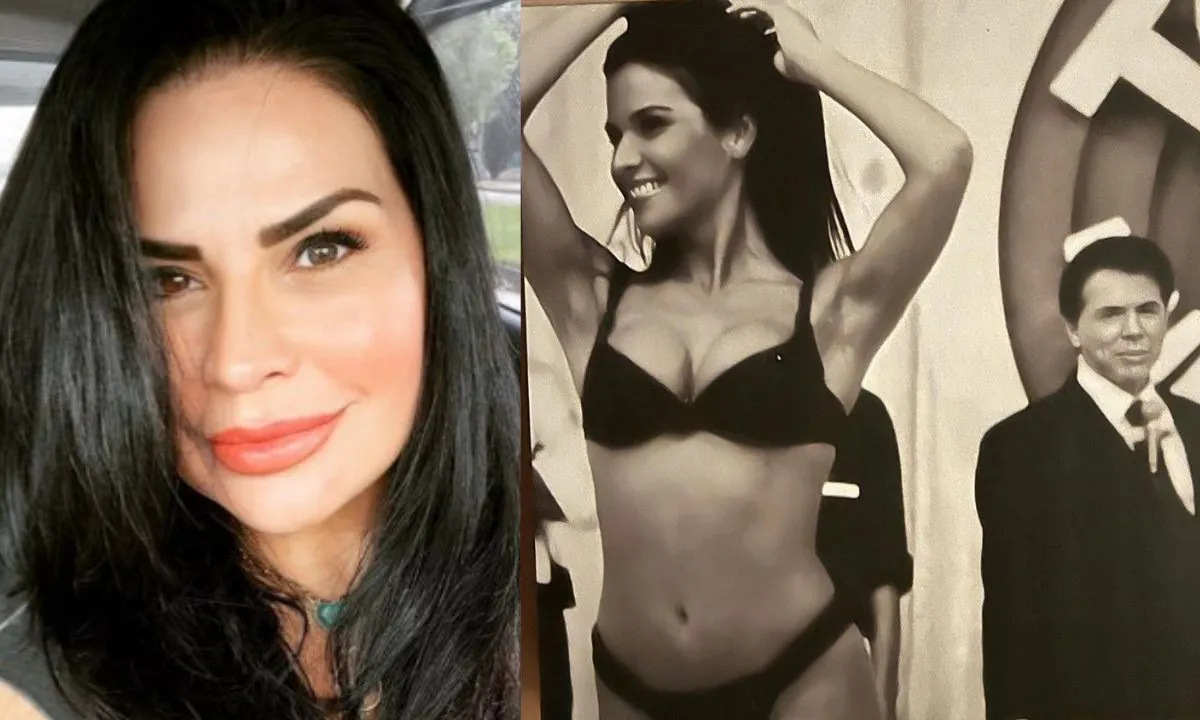 Solange Gomes, ex-assistente de palco do SBT, prestou uma homenagem a Silvio Santos
