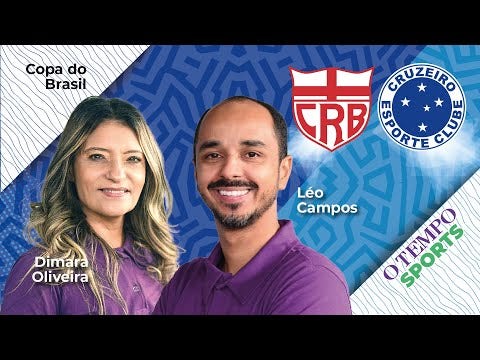 Live da equipe O TEMPO Sports com transmissão de CRB x Cruzeiro começa às 20h30