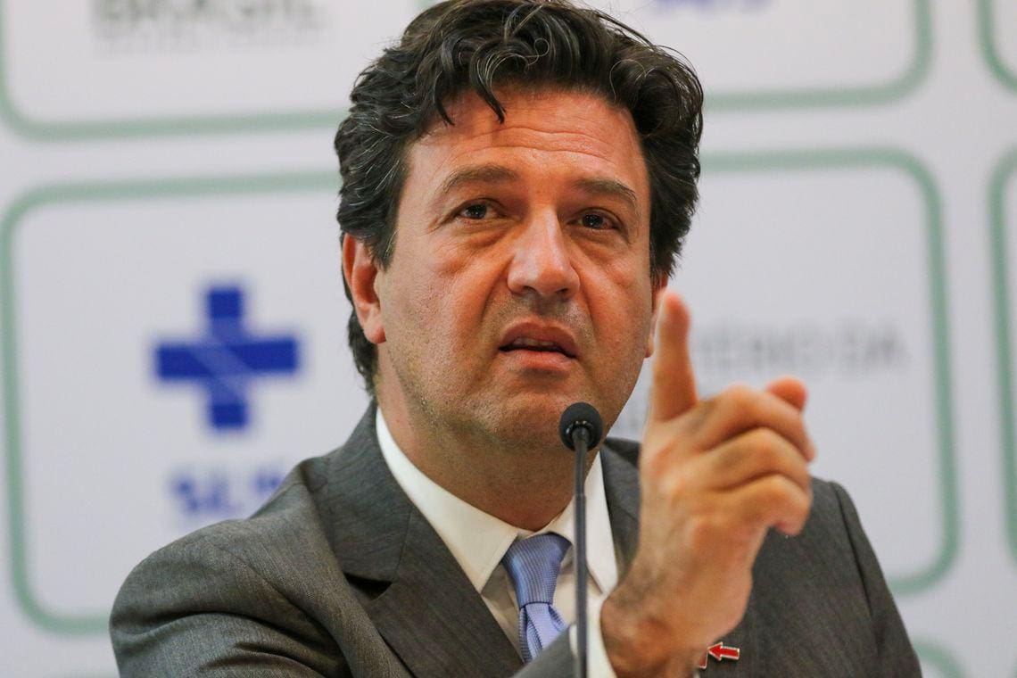 O ministro da Saúde, Luiz Henrique Mandetta