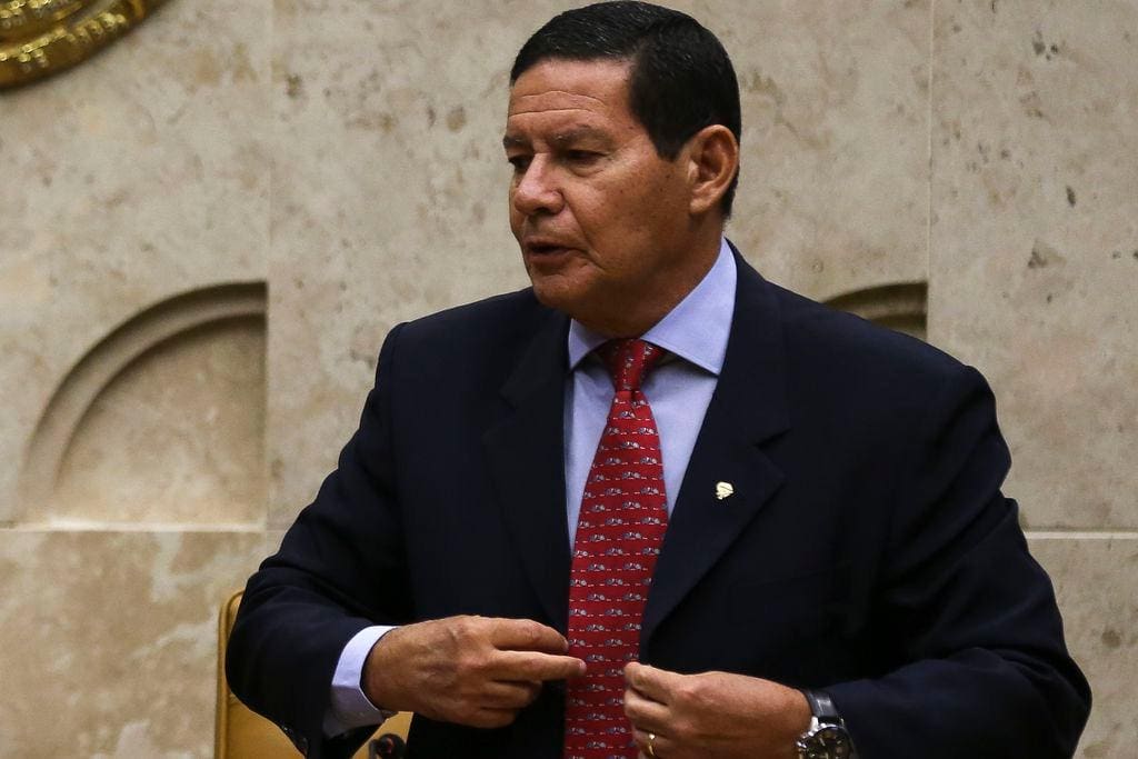 O vice-presidente Hamilton Mourão