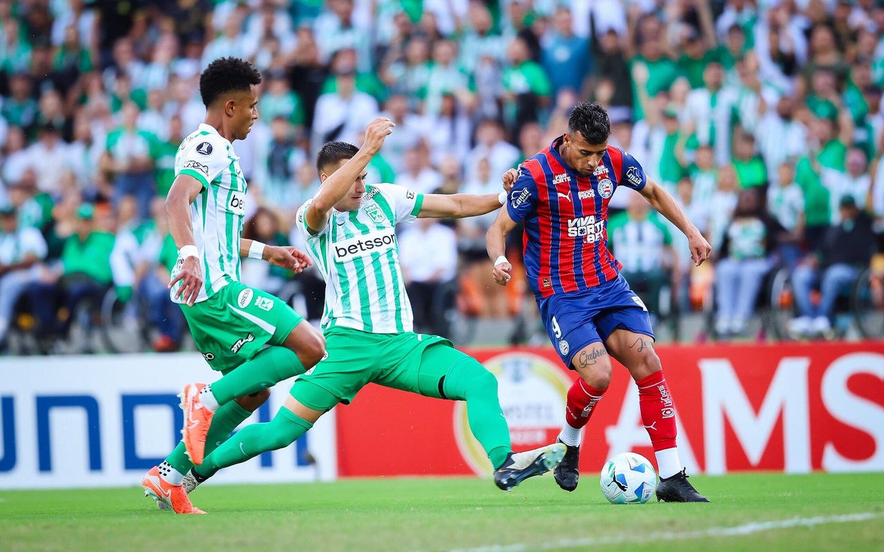 Atlético Nacional enfrentou o Bahia neste ano, pela fase de grupos da Libertadores (Foto: Letícia Martins / EC Bahia)