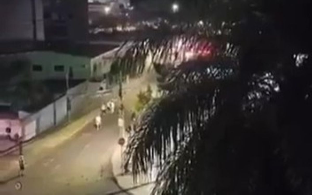 Moradores registraram parte da confusão entre integrantes da Galoucura  