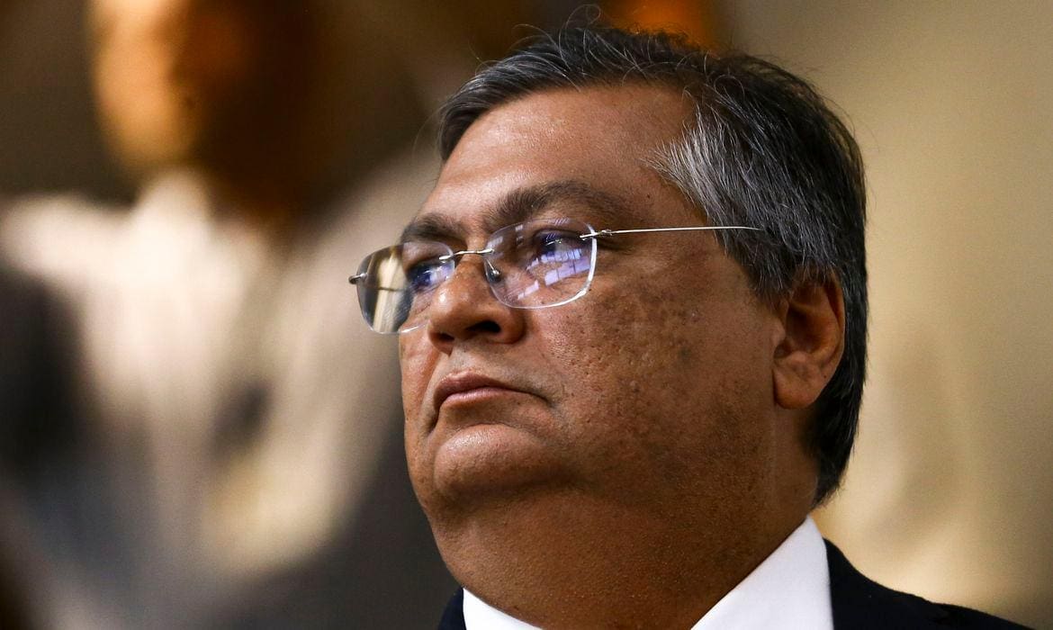 Na imagem, o ministro da Justiça e Segurança Pública, Flávio Dino