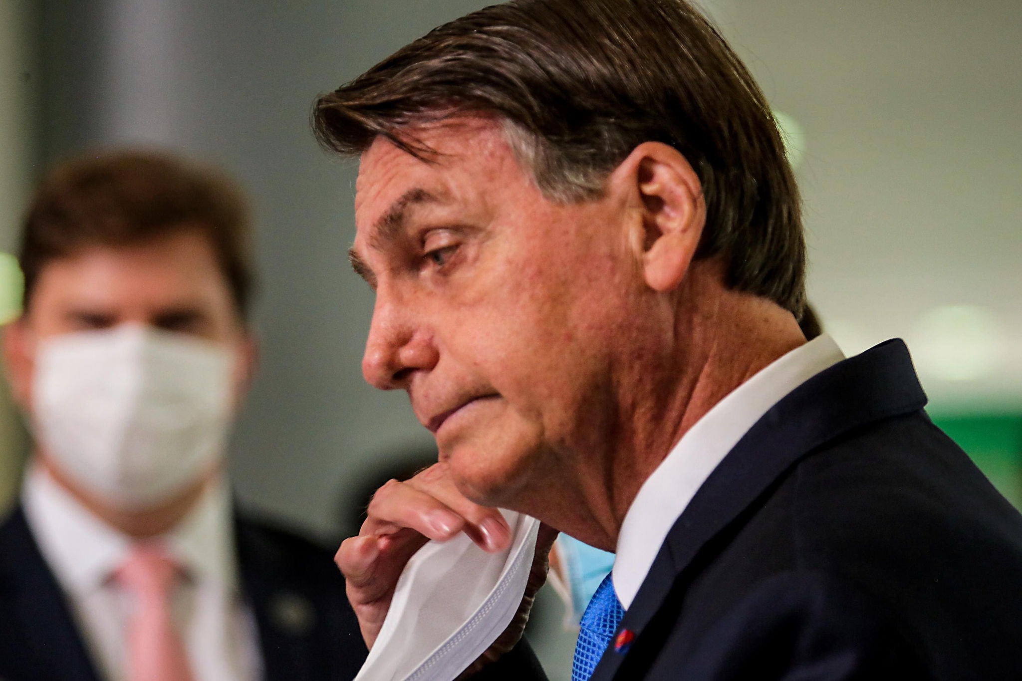 Jair Bolsonaro critica medidas de isolamento social durante a pandemia de Covid-19