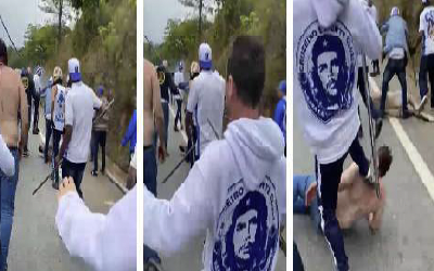 Máfia Azul realizou ataque contra Mancha Verde (Foto: Reprodução)