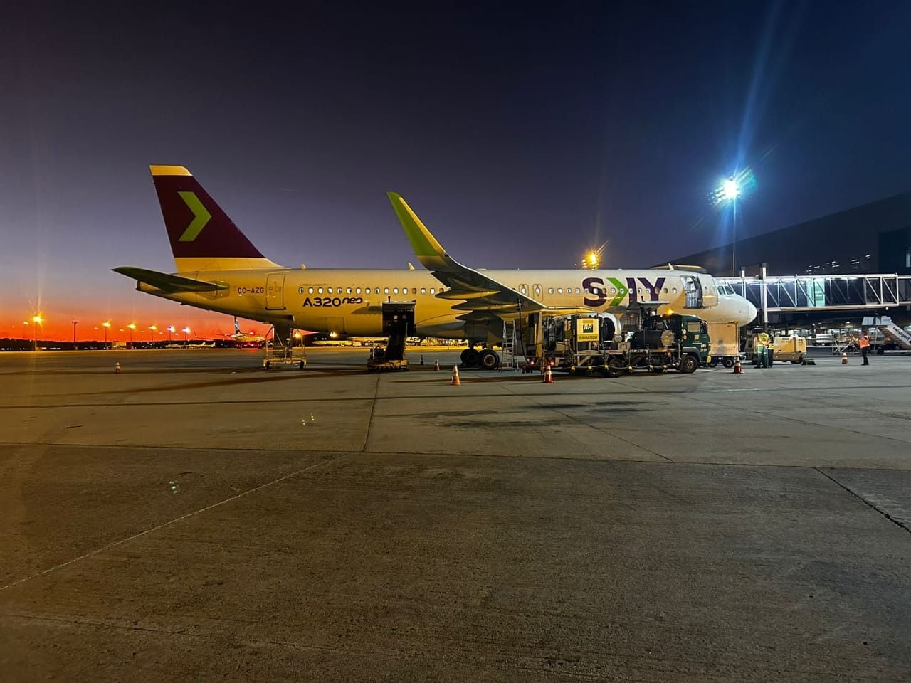 Sky começou os voos BH/Santiago no dia 15 de junho