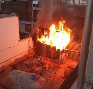 Chamas assustaram moradores da região