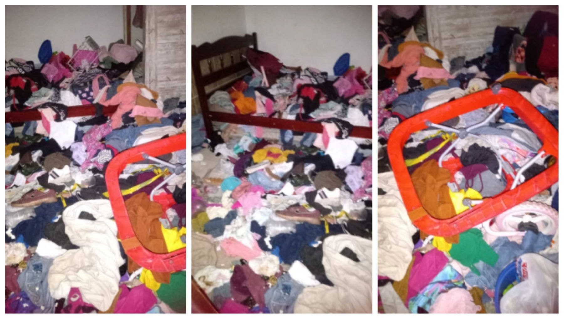 Lixo, fezes, mau cheiro e sem energia elétrica: fotos mostram situação da casa onde crianças foram abandonadas