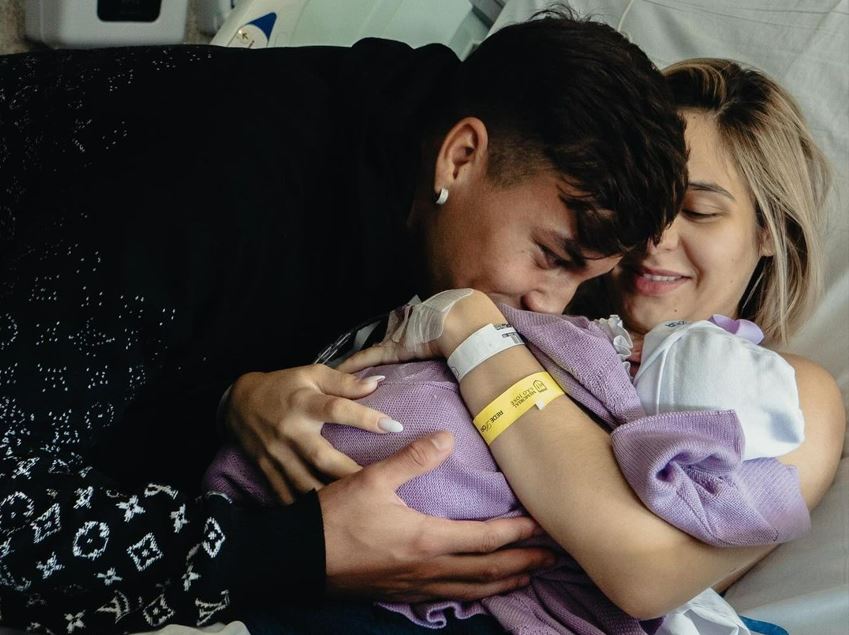 Kaio Jorge e Bruna Gomes em hospital de Recife