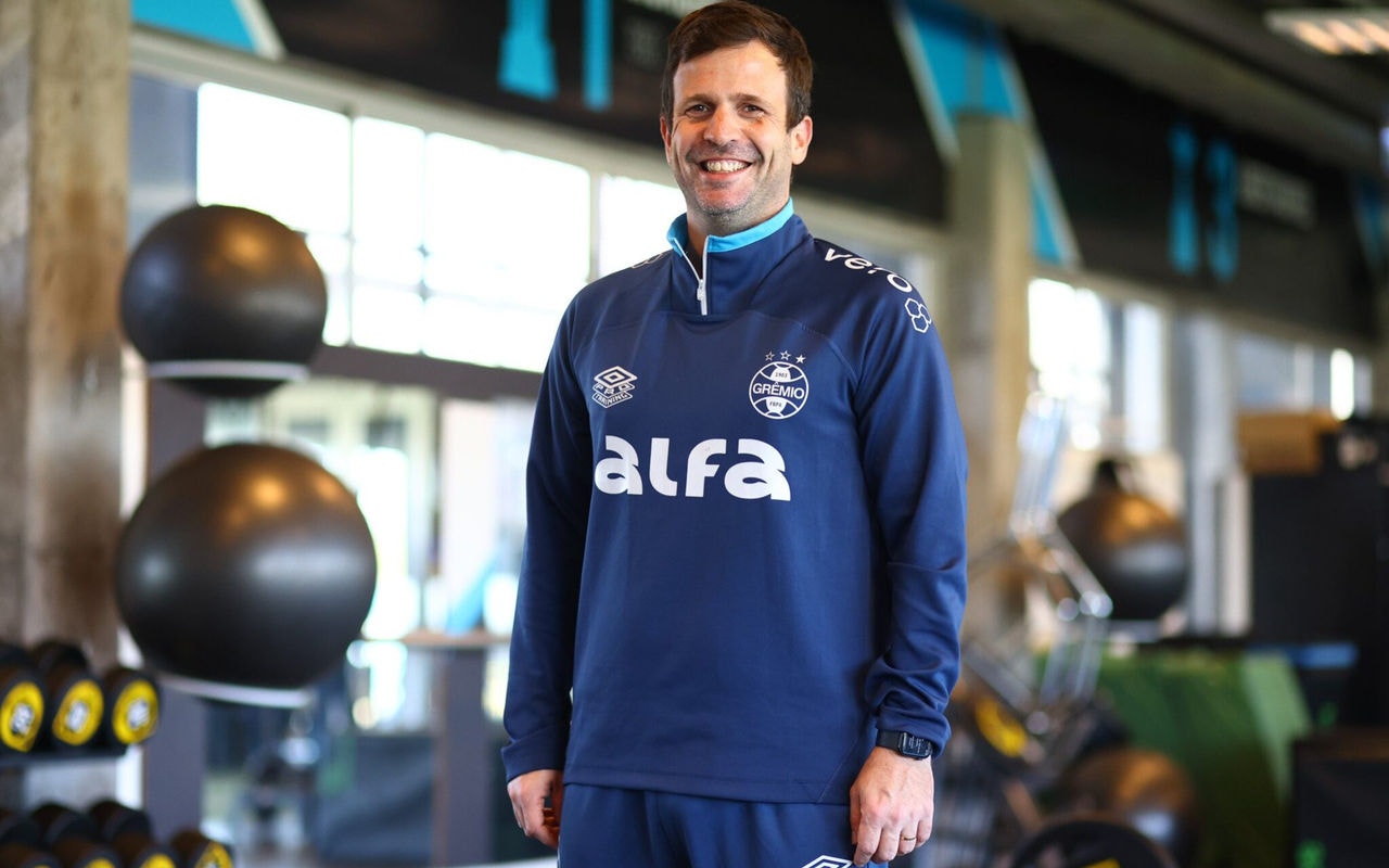 Anderson Donelli, novo coordenador do Departamento de Ciência, Saúde e Performance do Grêmio. (Foto: Lucas Uebel/Grêmio FBPA)