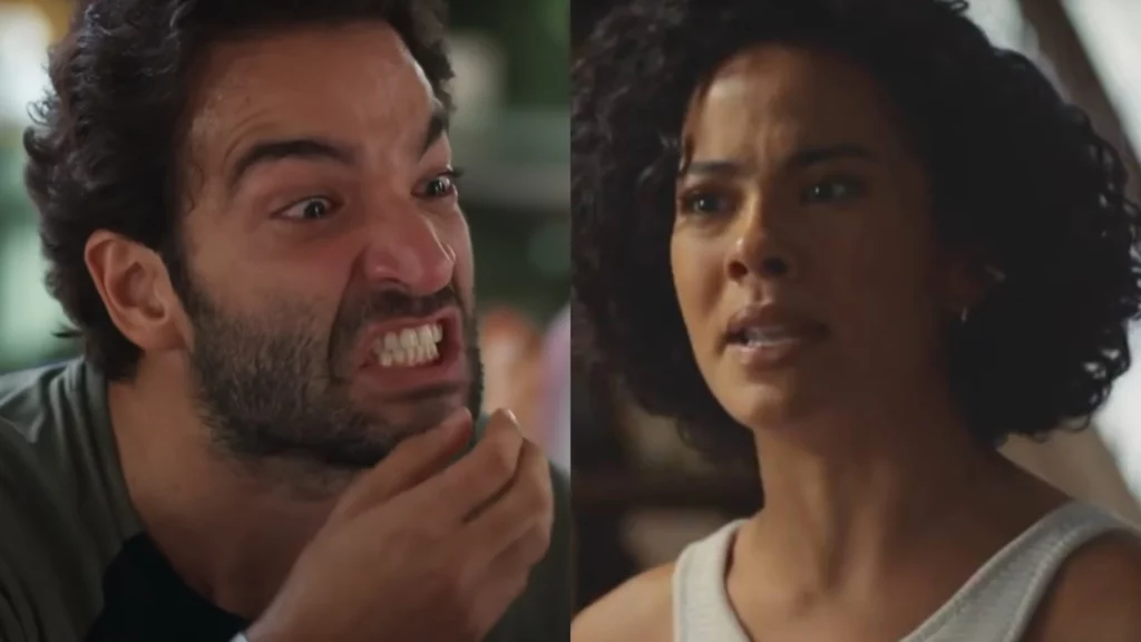 Afonso (Humberto Carrão) e Fátima (Bella Campos) de Vale Tudo