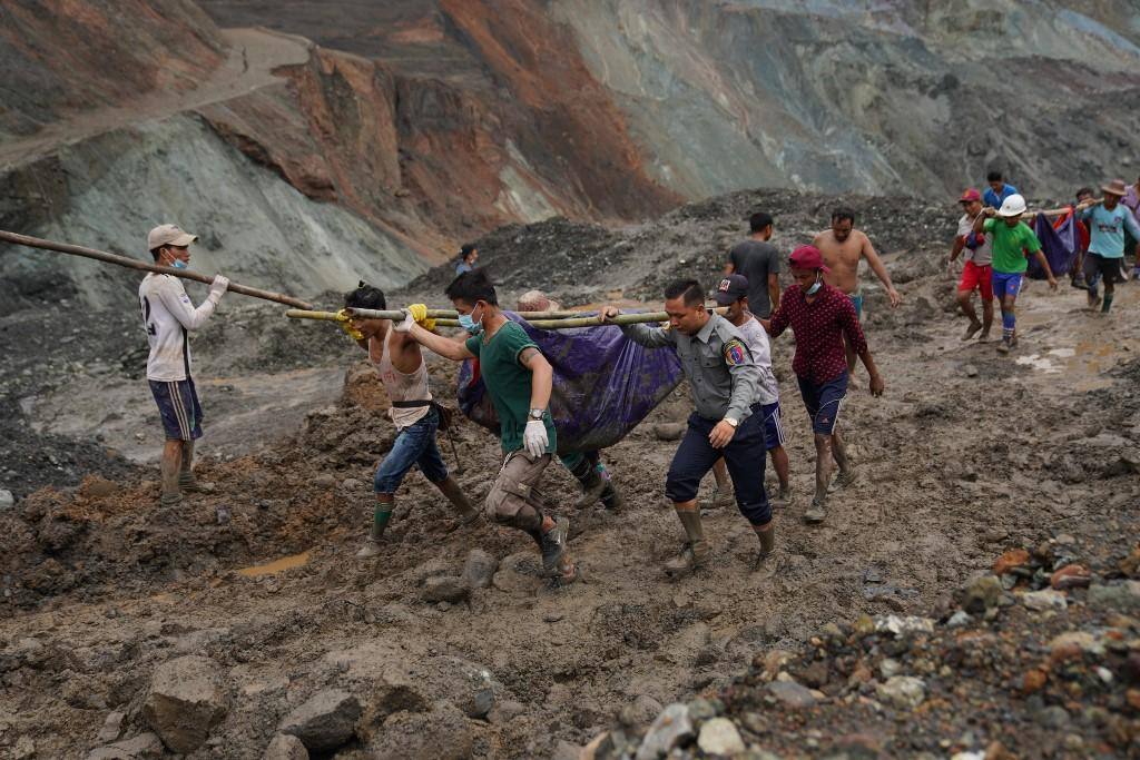 Deslizamento de terra Kachin Myanmar
