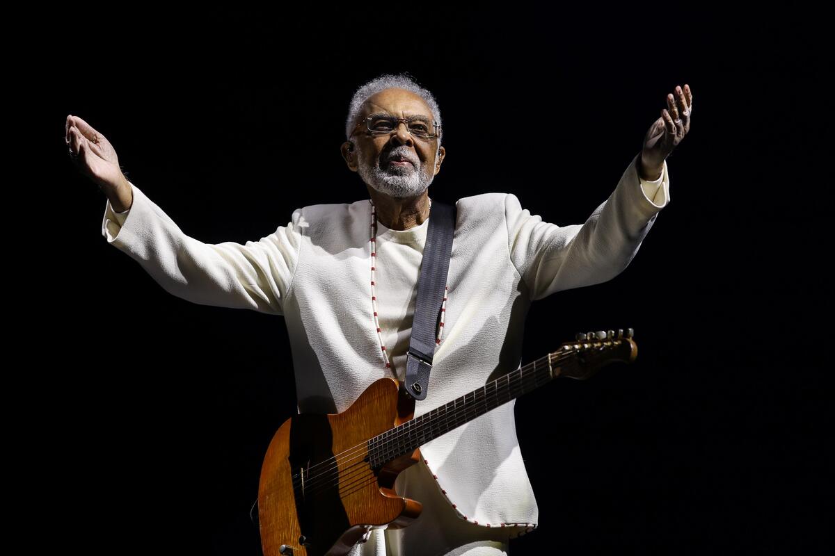 Gilberto Gil faz show da turnê "Tempo Rei" no Mineirão