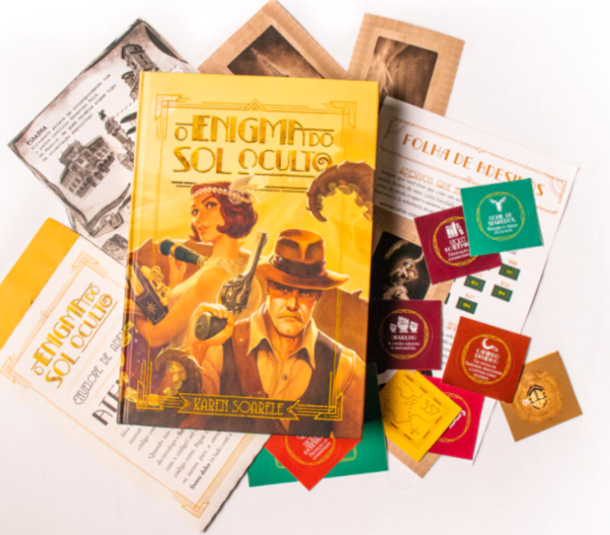 O Enigma do Sol Oculto é um livro-jogo em que o leitor decide os rumos da história