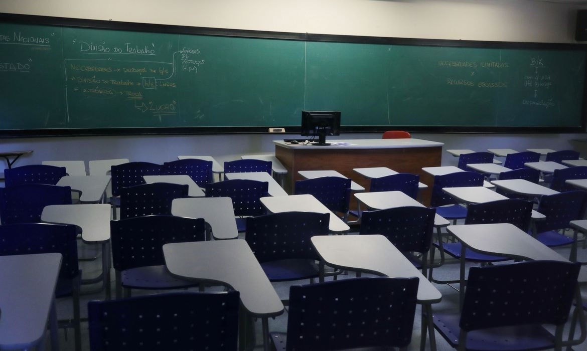 Imagem ilustrativa de uma sala de aula